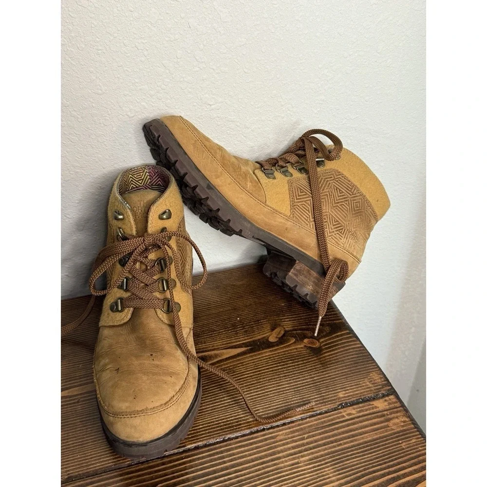 The‎ North Face Womens Size 8 M Brown Suede Laces Ankle Casual Boots